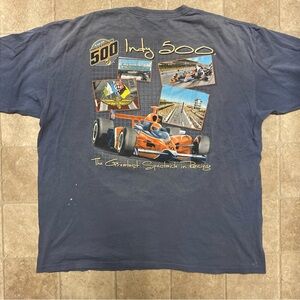 Indy 500 T-Shirt Brickyard Authentics 3XL Measurement Gray Good Condition
